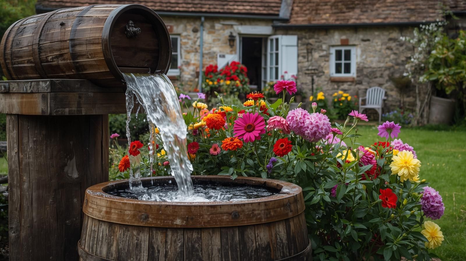 Rain barrel metaphor for toxic overload and chemical sensitivity